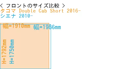 #タコマ Double Cab Short 2016- + シエナ 2010-